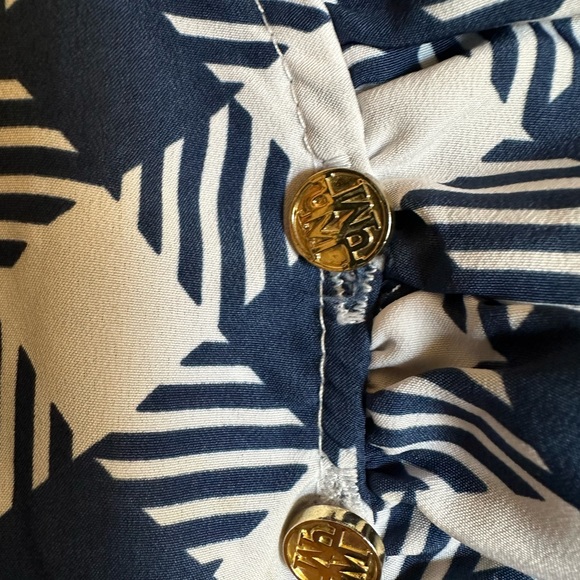 Mud pie navy blue and white sleeveless dress. Size small - Picture 4 of 8